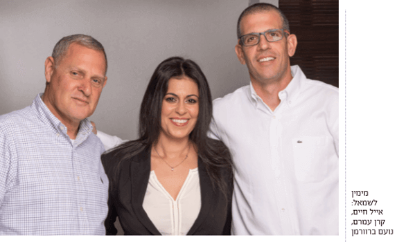 אייל חיים סמנכל שיווק, קרן עמרם מנכלית, נועם ברוורמן בעלים. צילום פאנדר